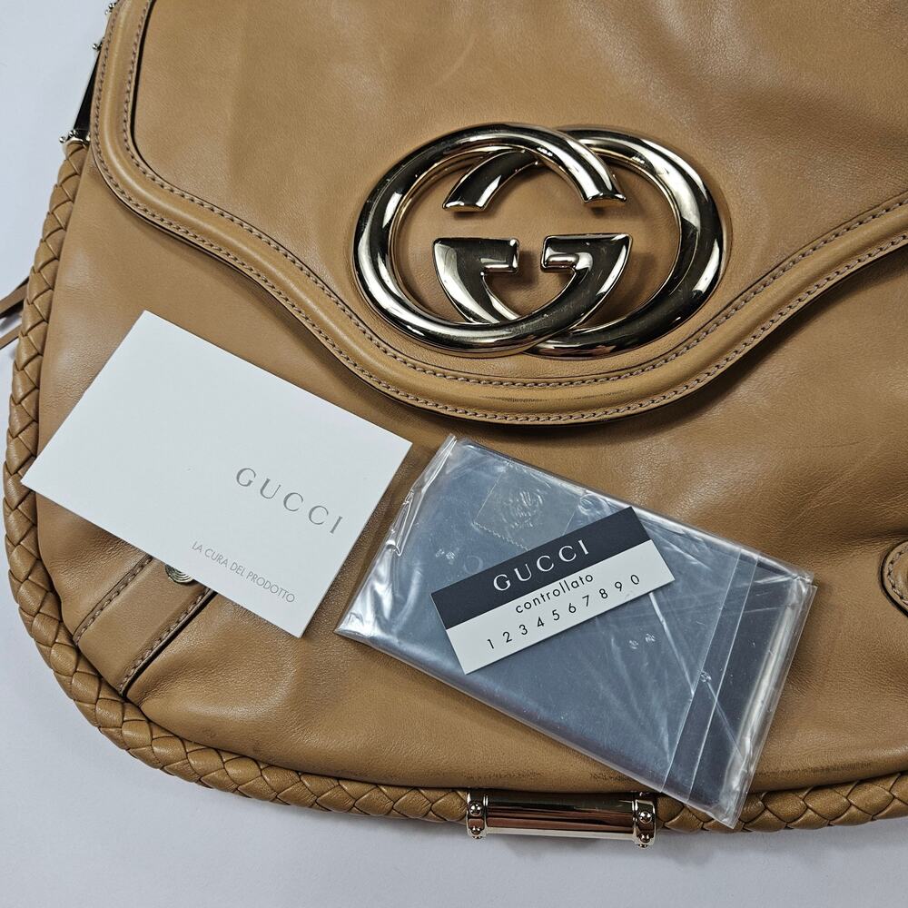 Gucci Britt Tassel Hobo Shoulder Bag Calfskin Leather - Picture 4 of 14